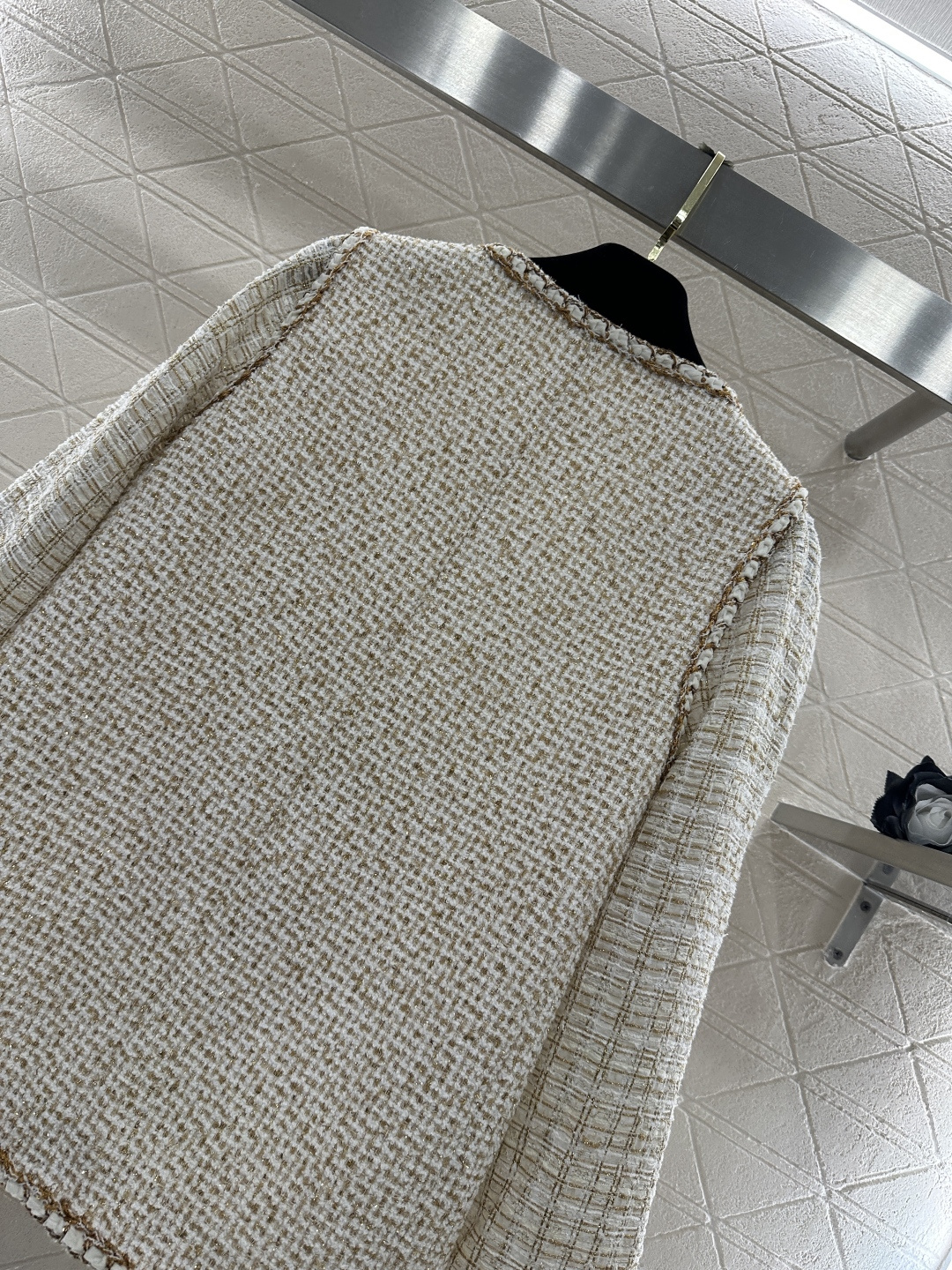 ♥Chane*♥2026新品上架 捆边假两件洋装外套定制YB进口粗纺羊毛呢材质，质感高级，品相十足，洋装