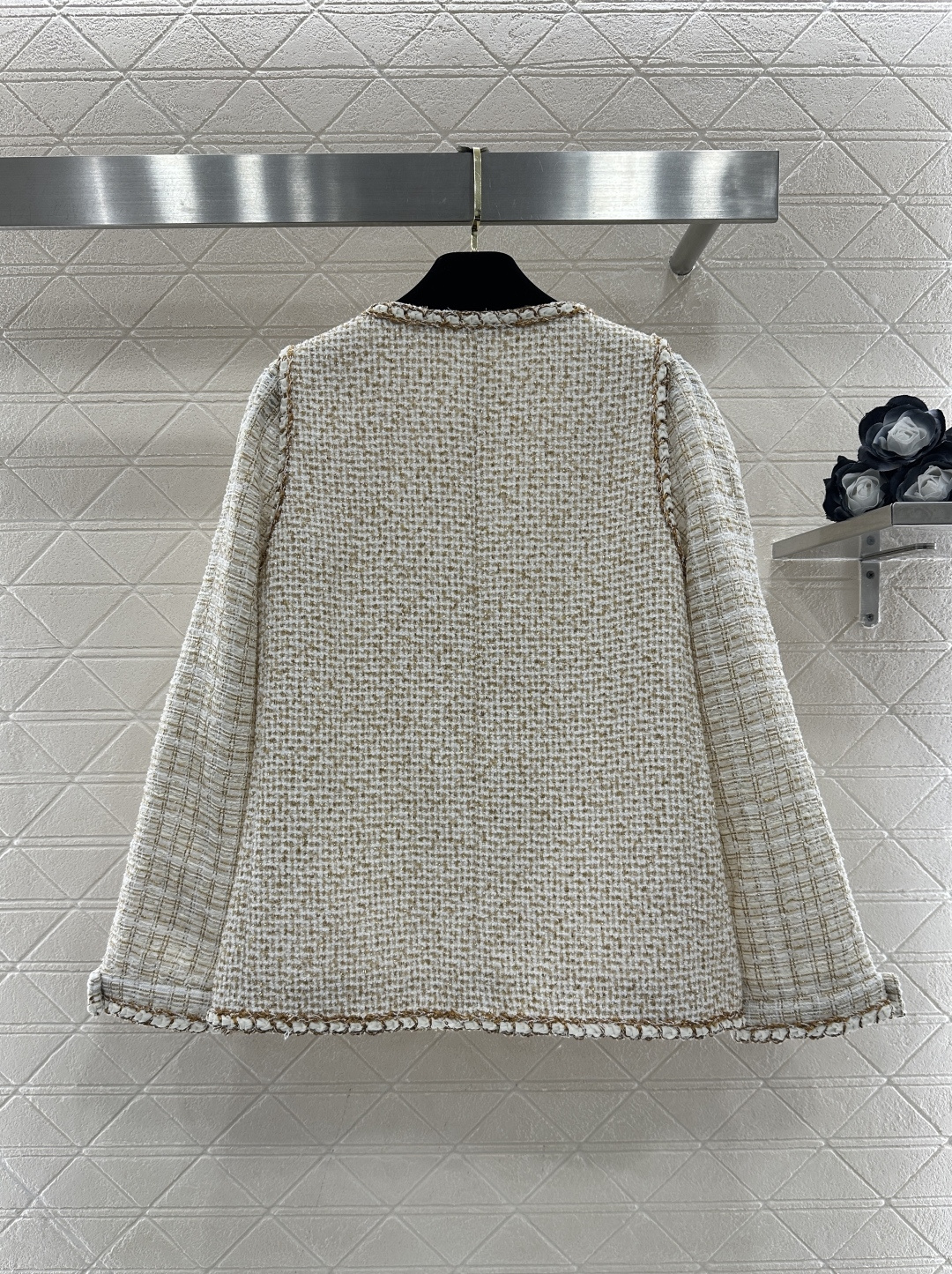 ♥Chane*♥2026新品上架 捆边假两件洋装外套定制YB进口粗纺羊毛呢材质，质感高级，品相十足，洋装