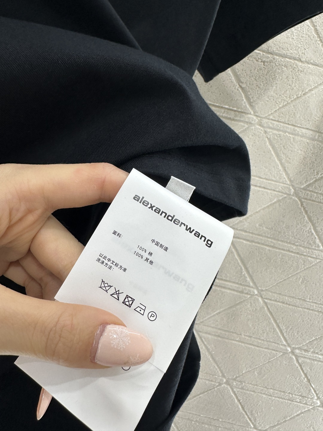 ♥Alexander wan*♥2026新品上架 圆领起泡印花徽标𝑇𝑒𝑒定制YB丝光全棉材质，质感光泽，