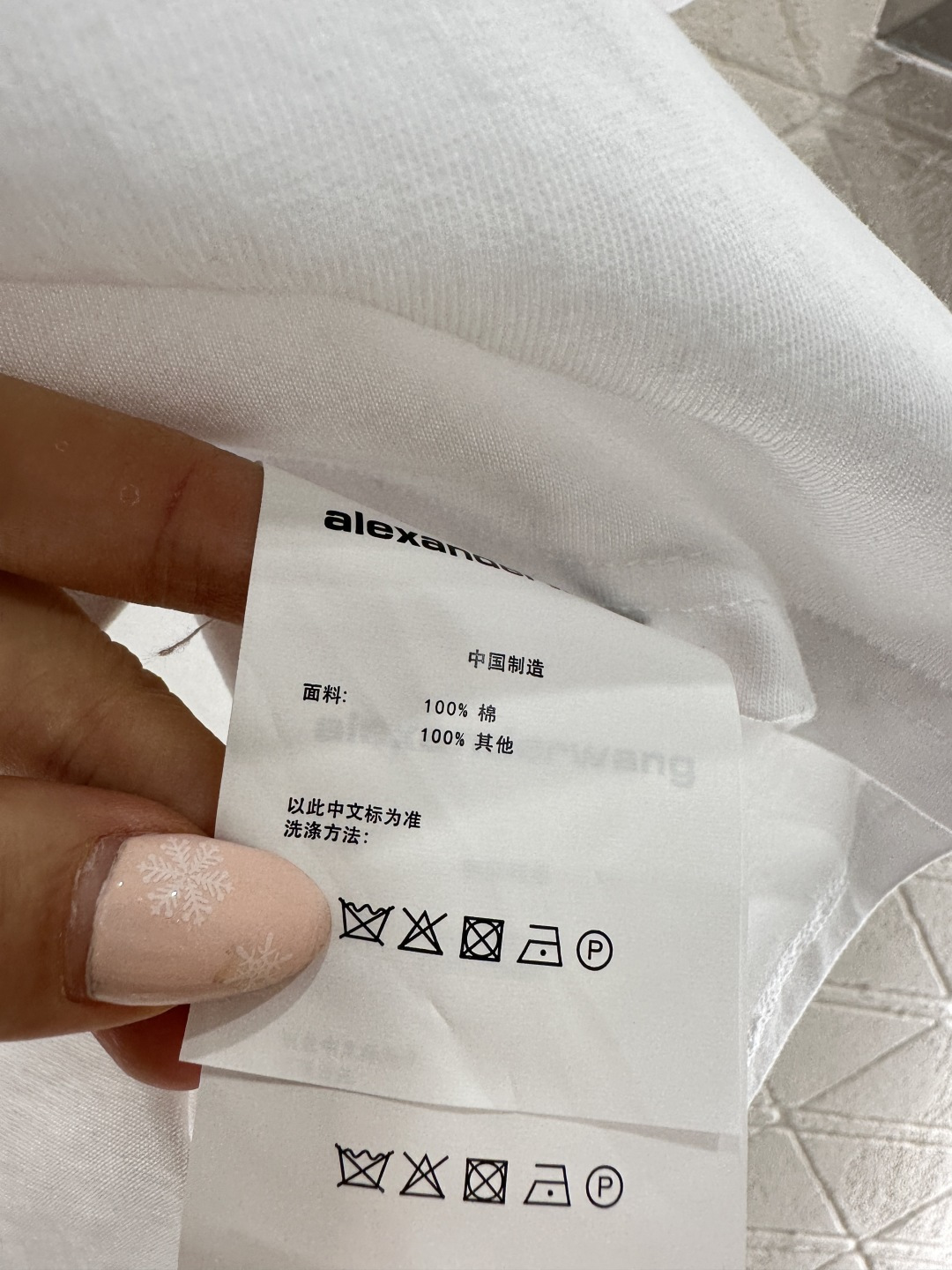 ♥Alexander wan*♥2026新品上架 圆领起泡印花徽标𝑇𝑒𝑒定制YB丝光全棉材质，质感光泽，