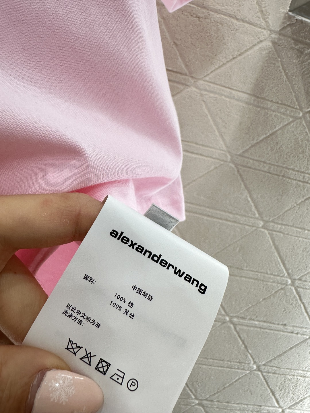 ♥Alexander wan*♥2026新品上架 圆领起泡印花徽标𝑇𝑒𝑒定制YB丝光全棉材质，质感光泽，