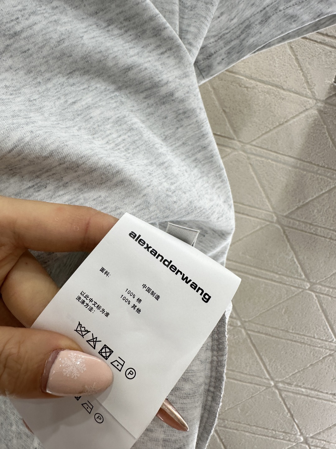 ♥Alexander wan*♥2026新品上架 圆领起泡印花徽标𝑇𝑒𝑒定制YB丝光全棉材质，质感光泽，