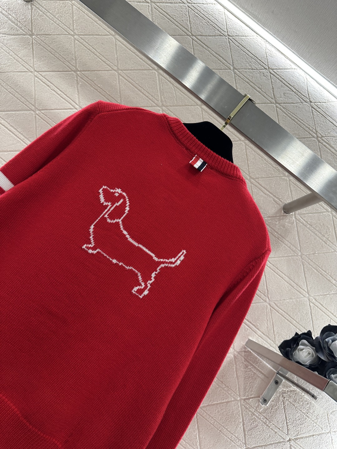 ♥Thom Brown*♥2026新品上架 圆领横杠针织开衫定制YB羊毛纱线织造，质感高级，舒适柔软，圆