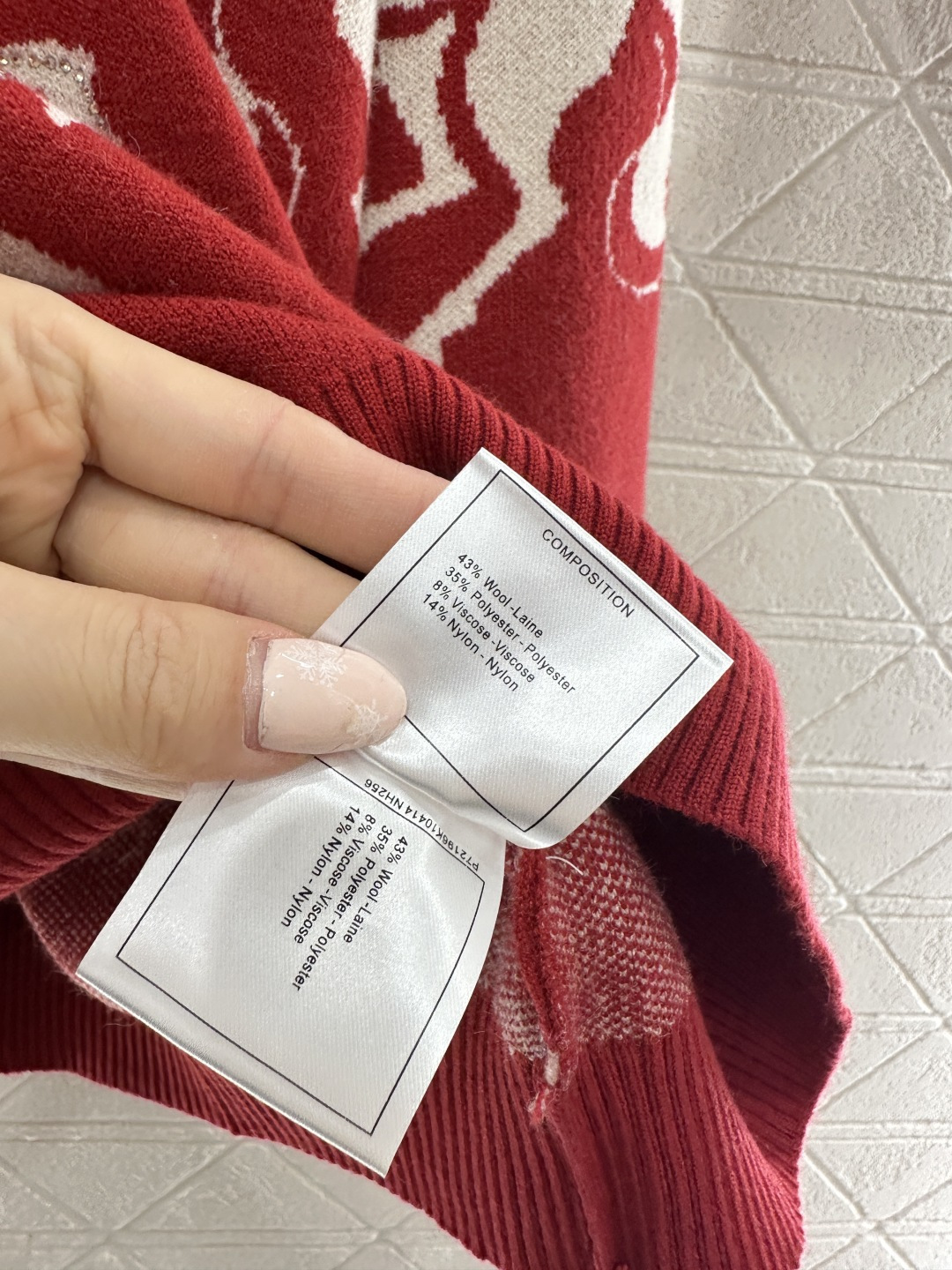 ♥Chane*♥2026新品上架 贺岁圆领提花针织套头毛衣新年贺岁系列#定制YB羊毛纱线织造，质感细腻，