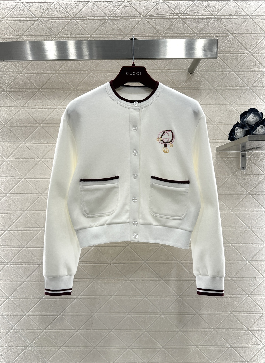 ♥Gucc*♥2026新品上架 贺岁开衫外套短裤套装新年贺岁系列#定制YB斜纹全棉材质，柔软亲肤，穿搭舒