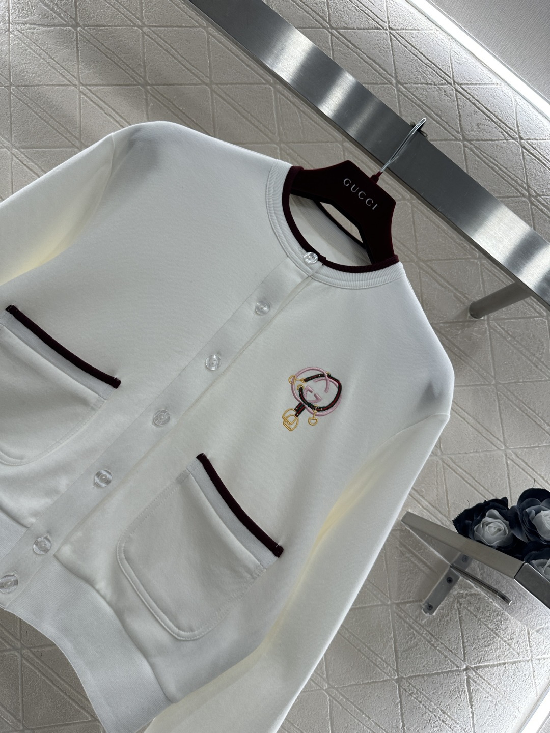♥Gucc*♥2026新品上架 贺岁开衫外套短裤套装新年贺岁系列#定制YB斜纹全棉材质，柔软亲肤，穿搭舒