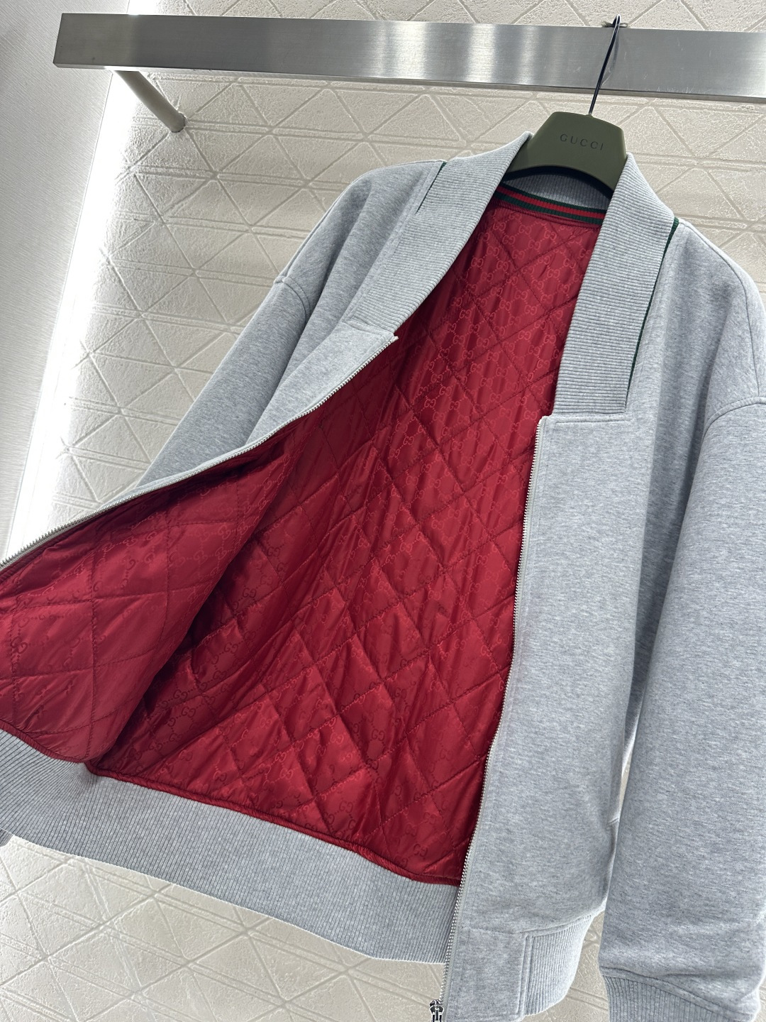 ♥Gucc*♥2026新品上架 贺岁拉链棉服外套新年贺岁系列#定制YB斜纹全棉材质，质感高级，挺括有型，