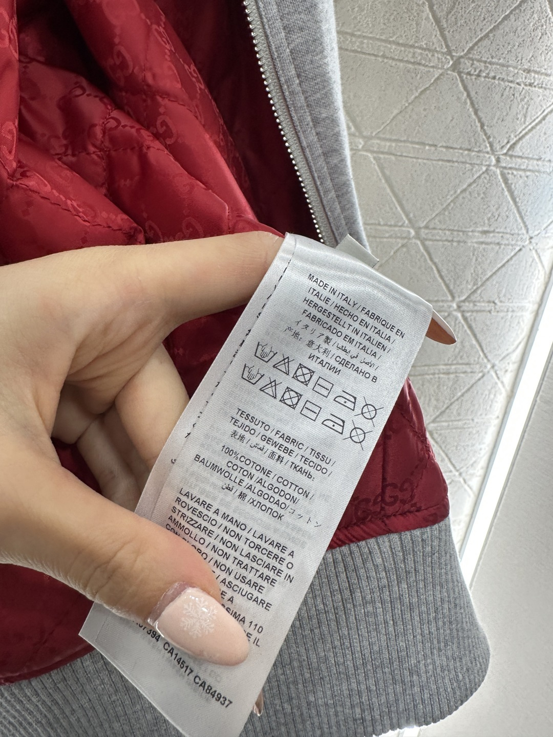 ♥Gucc*♥2026新品上架 贺岁拉链棉服外套新年贺岁系列#定制YB斜纹全棉材质，质感高级，挺括有型，