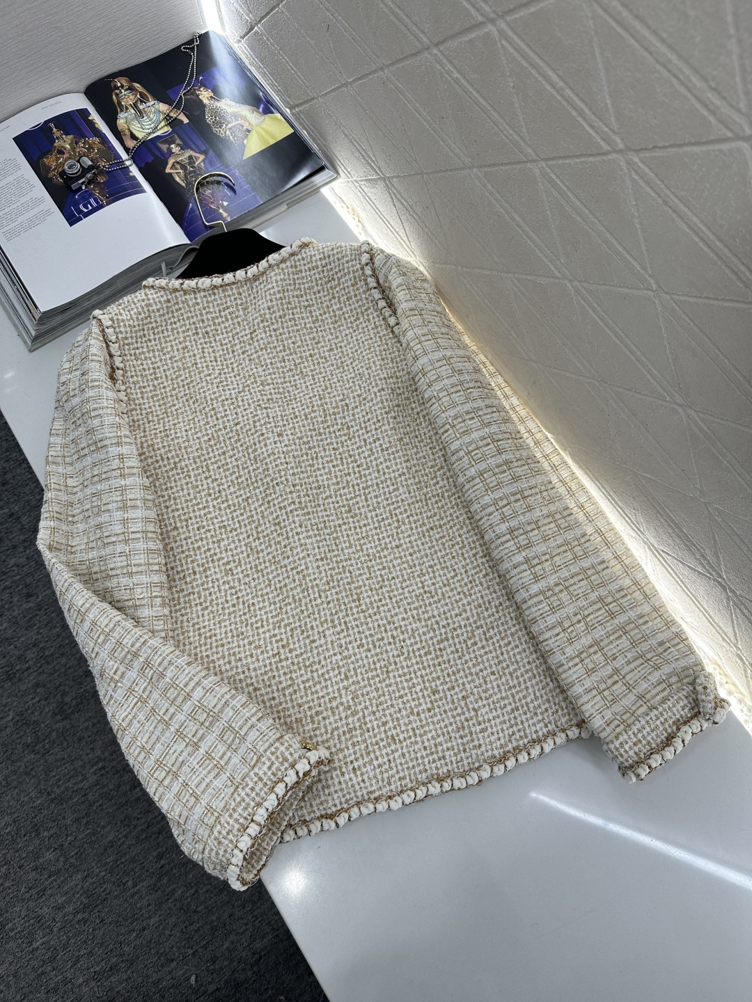 ♥Chane*♥2026新品上架 捆边假两件洋装外套定制YB进口粗纺羊毛呢材质，质感高级，品相十足，洋装