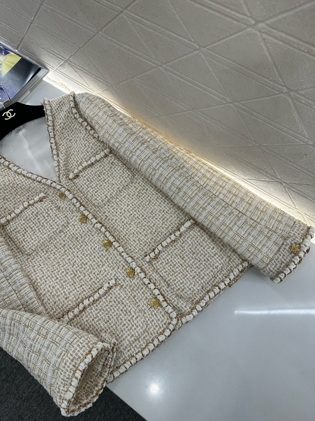 ♥Chane*♥2026新品上架 捆边假两件洋装外套定制YB进口粗纺羊毛呢材质，质感高级，品相十足，洋装