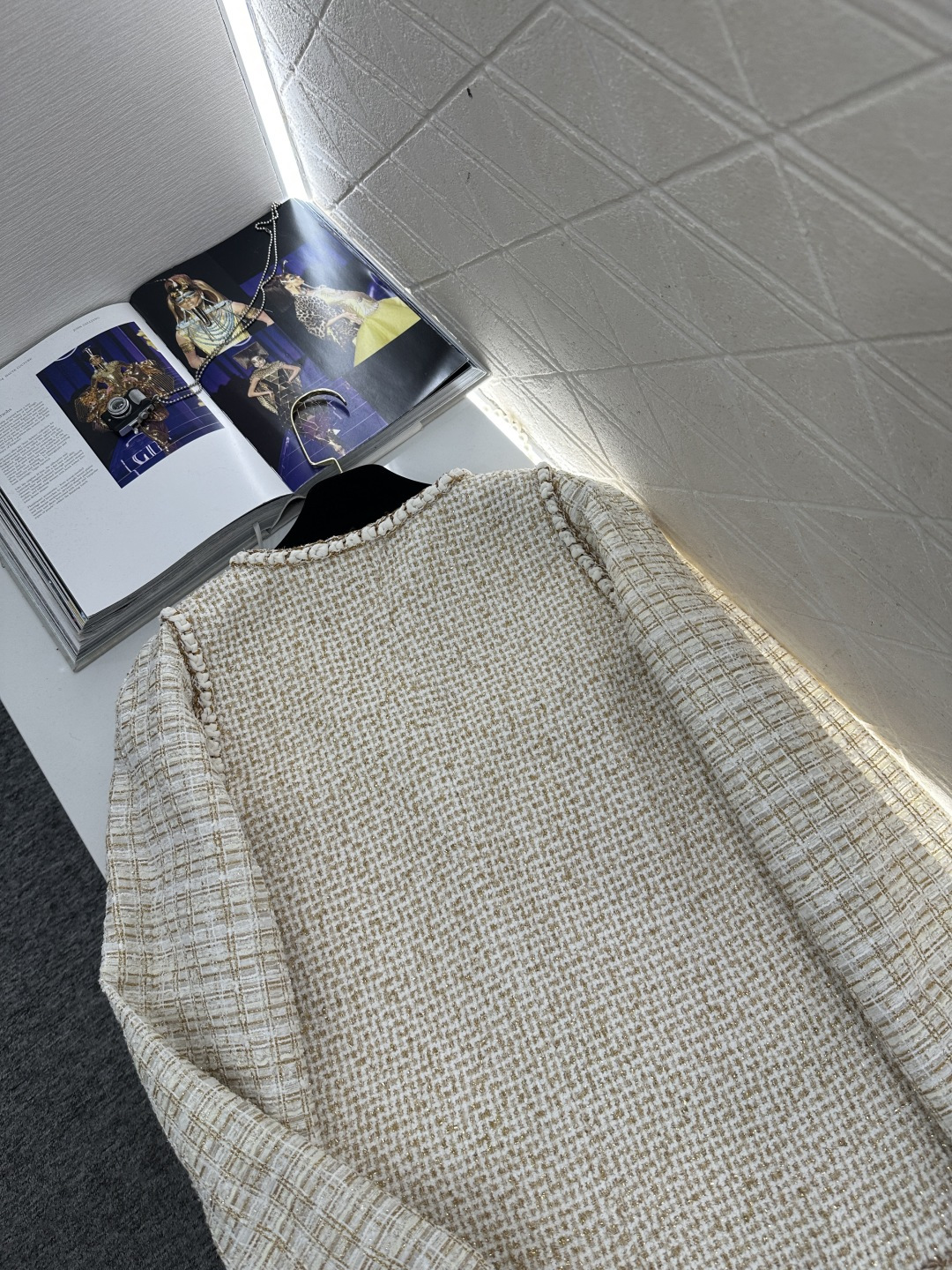 ♥Chane*♥2026新品上架 捆边假两件洋装外套定制YB进口粗纺羊毛呢材质，质感高级，品相十足，洋装