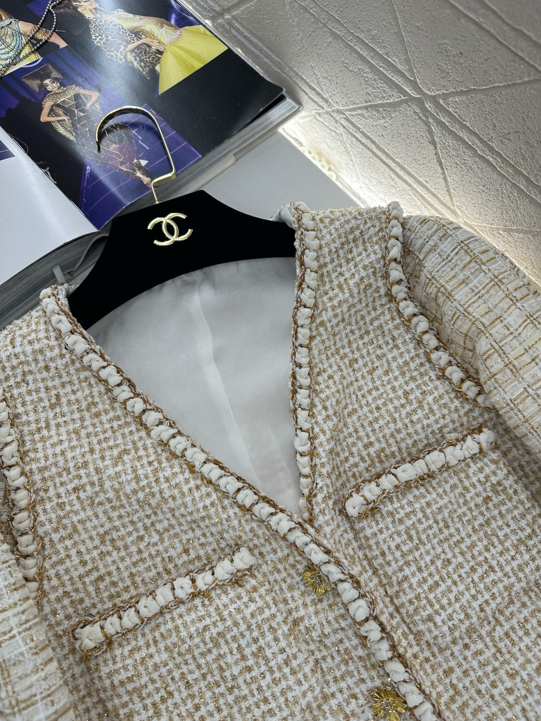 ♥Chane*♥2026新品上架 捆边假两件洋装外套定制YB进口粗纺羊毛呢材质，质感高级，品相十足，洋装