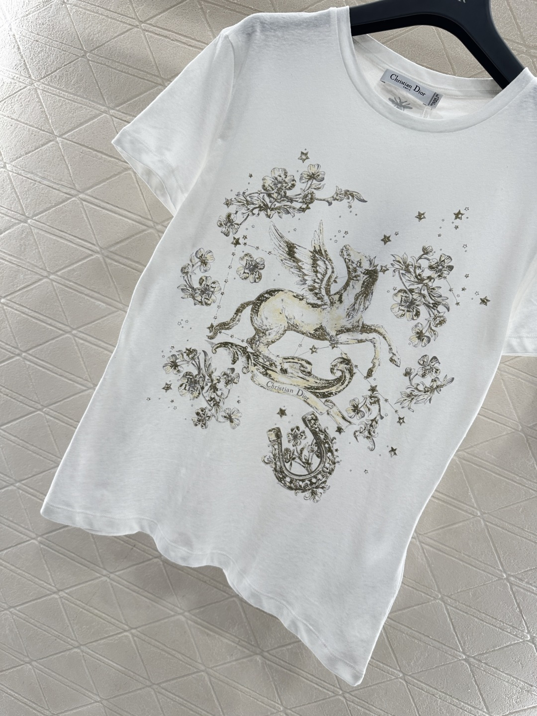 ♥Dio*♥2026新品上架 贺岁限定印花徽标𝑇𝑒𝑒新年贺岁限定系列#定制YB进口棉麻材质，德国进口机器