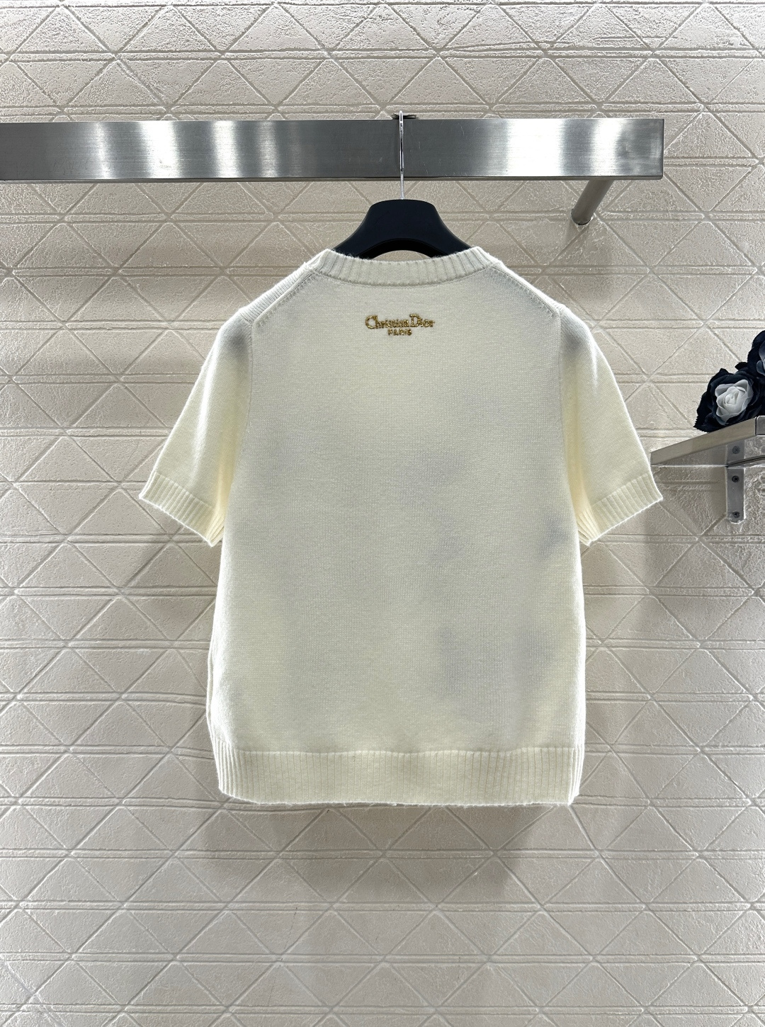 ♥Dio*♥2026新品上架 贺岁飞马刺绣针织短袖新年贺岁系列#定制YB羊绒纱线织造，质感高级，舒适柔软