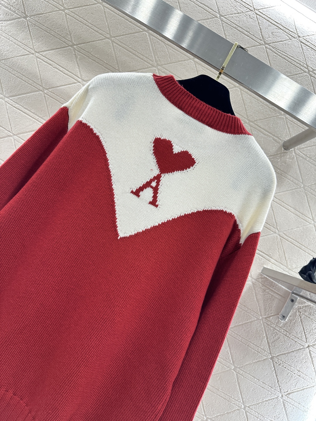 ♥Ami*♥2026新品上架 圆领针织廓形毛衣定制YB羊毛纱线织造，质感细腻，穿搭舒适，圆领针织套头毛衣