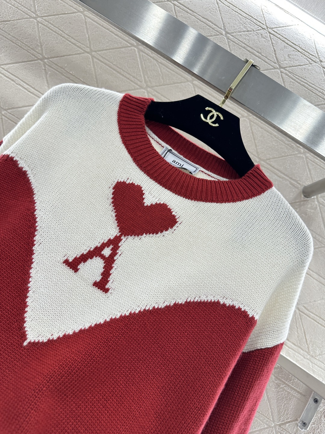 ♥Ami*♥2026新品上架 圆领针织廓形毛衣定制YB羊毛纱线织造，质感细腻，穿搭舒适，圆领针织套头毛衣