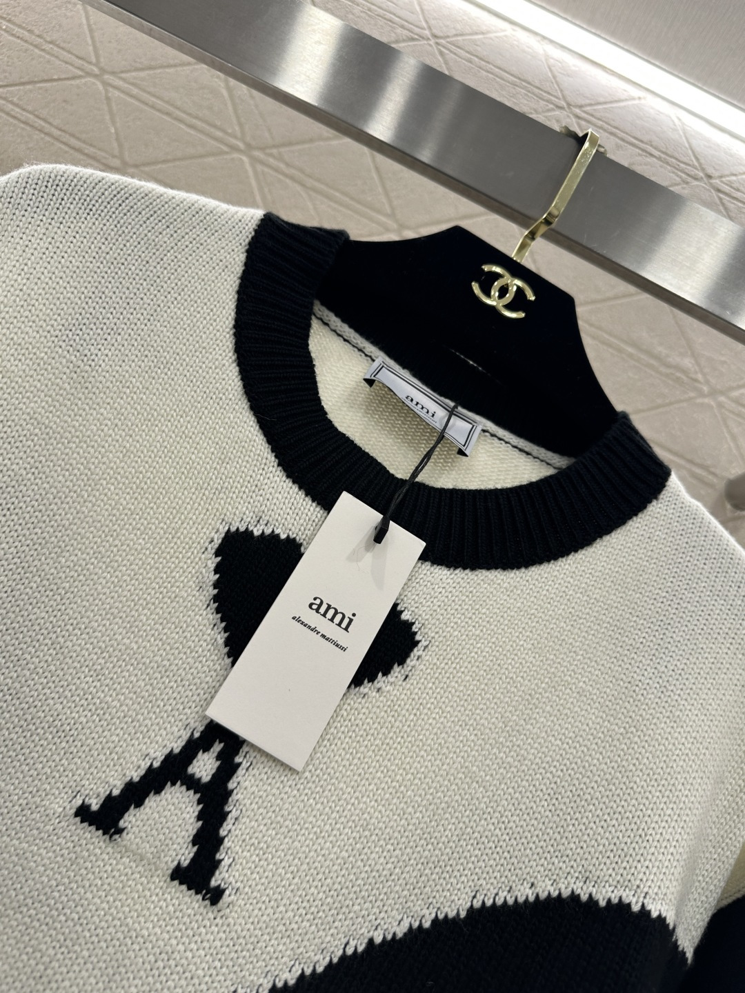 ♥Ami*♥2026新品上架 圆领针织廓形毛衣定制YB羊毛纱线织造，质感细腻，穿搭舒适，圆领针织套头毛衣