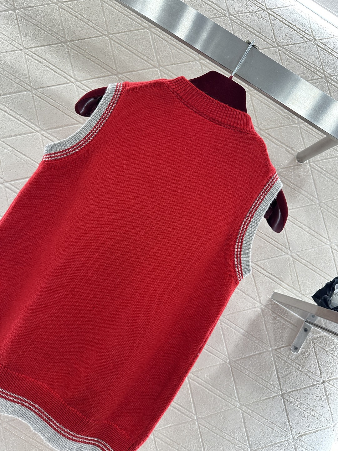 ♥Gucc*♥2026新品上架 贺岁提花马年针织背心新年贺岁系列#定制YB羊毛纱线织造，穿搭舒适，质感十