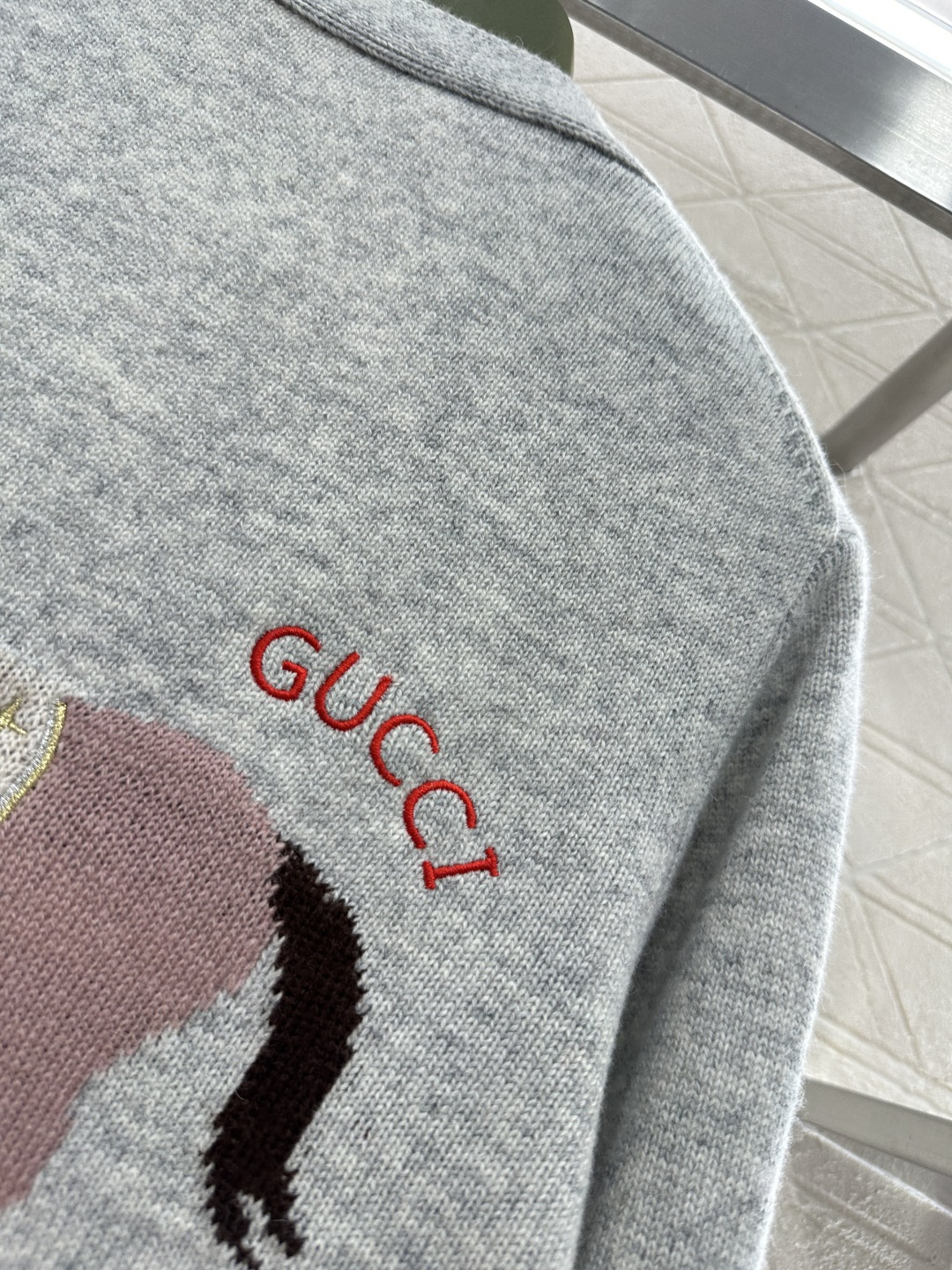 ♥Gucc*♥2026新品上架 贺岁提花马年针织开衫新年贺岁系列#定制YB羊毛纱线织造，穿搭舒适，质感十