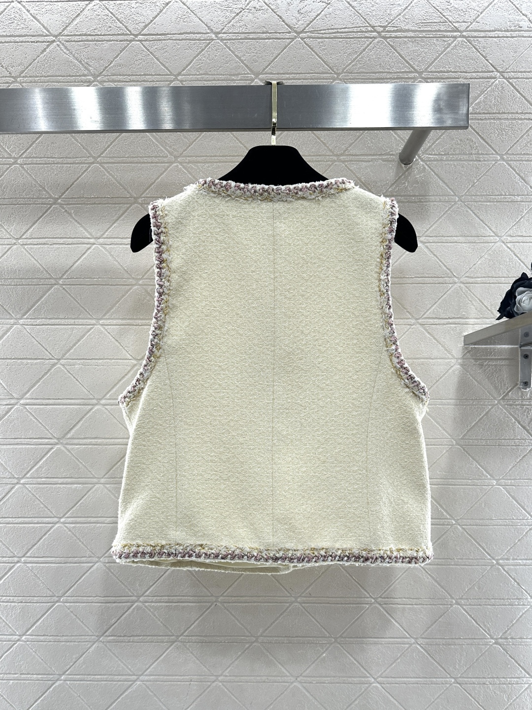 ♥Chane*♥2026新品上架 捆边洋装马甲定制YB进口粗纺羊毛呢材质，质感高级，品相十足，修身马甲剪