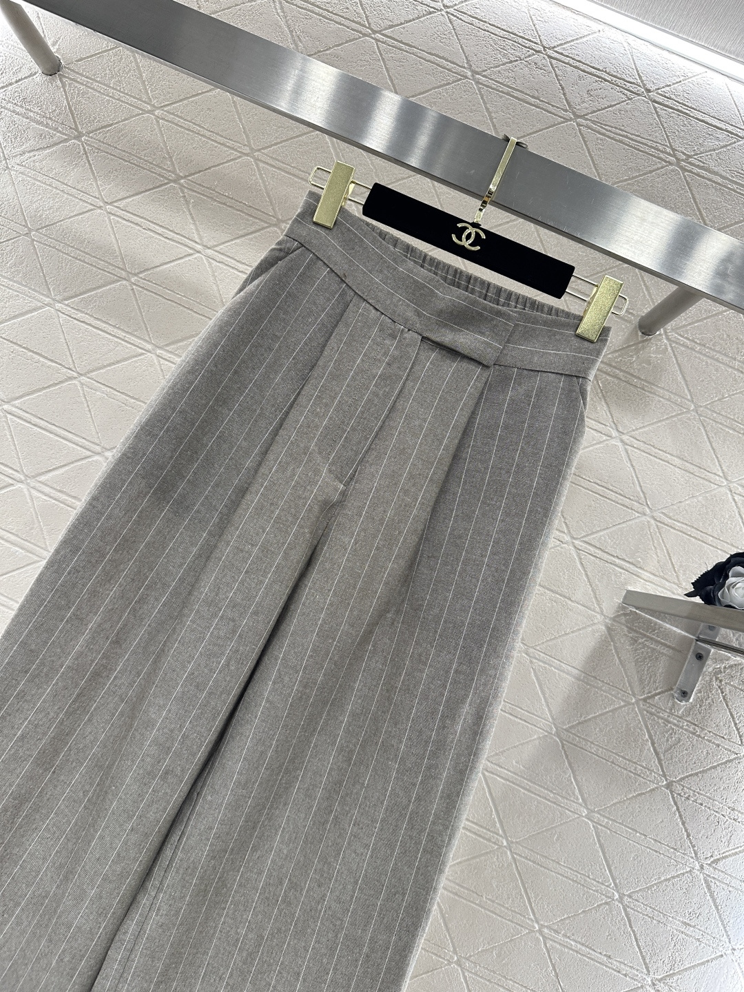 ♥MaxMar*♥2026新品上架 条纹西装外套长裤套装定制YB进口西装材质，质感高级，垂顺有型，正肩廓