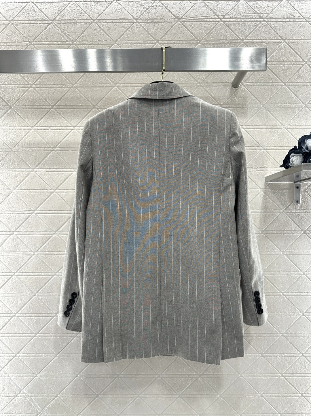 ♥MaxMar*♥2026新品上架 条纹西装外套长裤套装定制YB进口西装材质，质感高级，垂顺有型，正肩廓