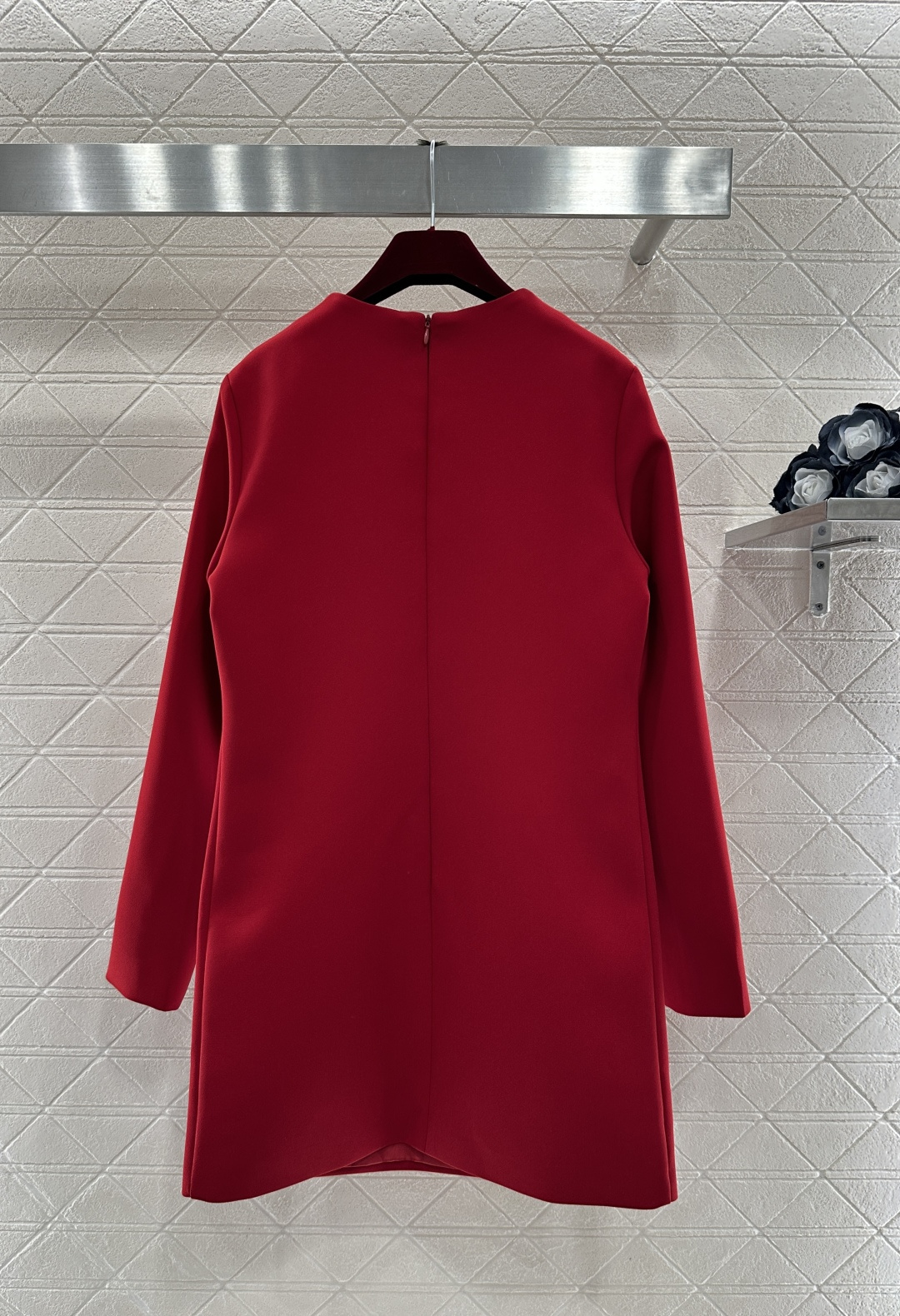 ♥gucc*♥2026新品上架 圆领马蹄扣短袖连衣裙定制YB进口醋酸材质，成衣光泽，质感品相上乘，短袖连