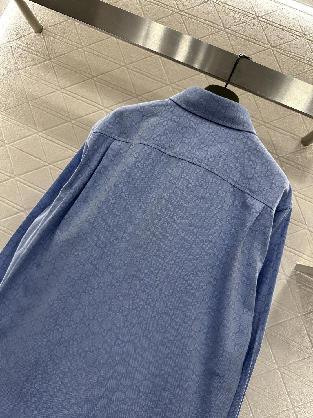 ♥Gucc*♥2026新品上架 贺岁提花刺绣口袋衬衫新年贺岁限定系列#定制YB原生提花全棉材质，质感细腻