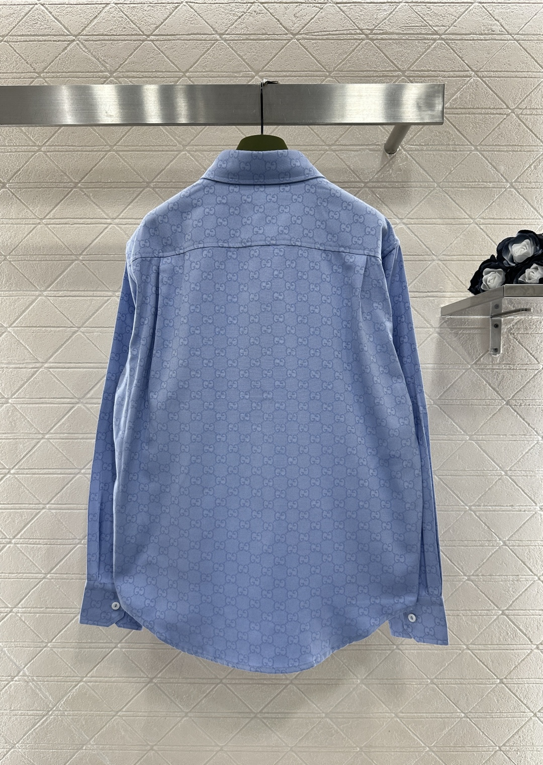 ♥Gucc*♥2026新品上架 贺岁提花刺绣口袋衬衫新年贺岁限定系列#定制YB原生提花全棉材质，质感细腻