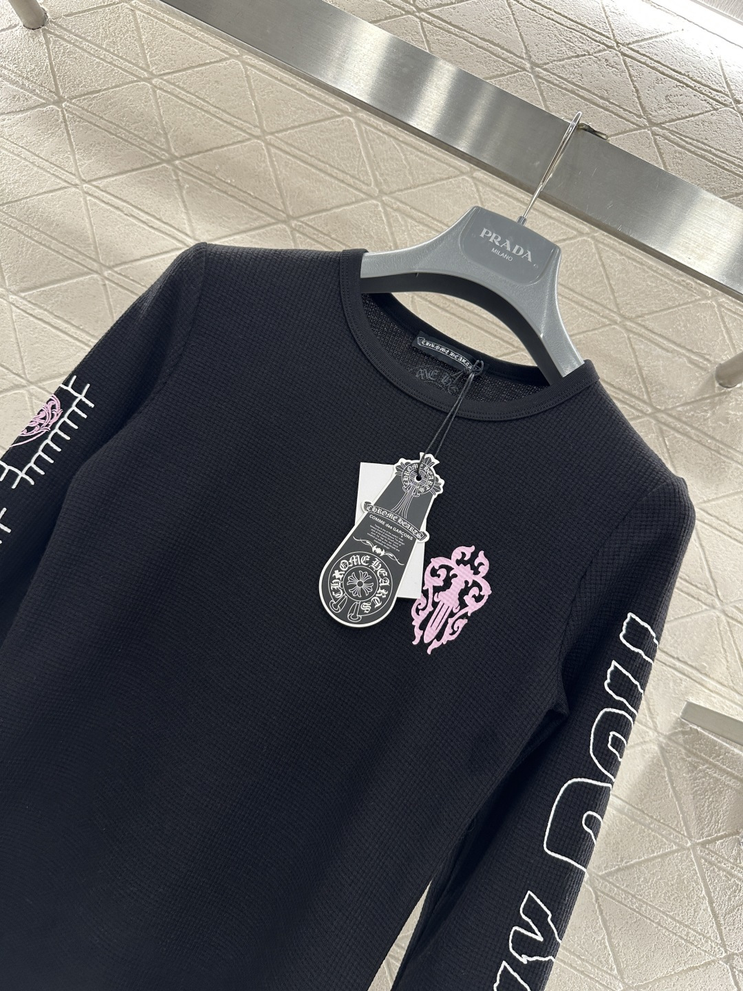 ♥Chrome hear*♥2026新品上架 十字架全棉上衣定制YB斜纹全棉材质，质感细腻，穿搭弹力舒适