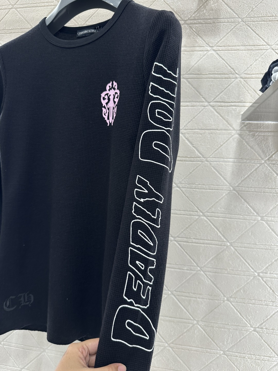 ♥Chrome hear*♥2026新品上架 十字架全棉上衣定制YB斜纹全棉材质，质感细腻，穿搭弹力舒适