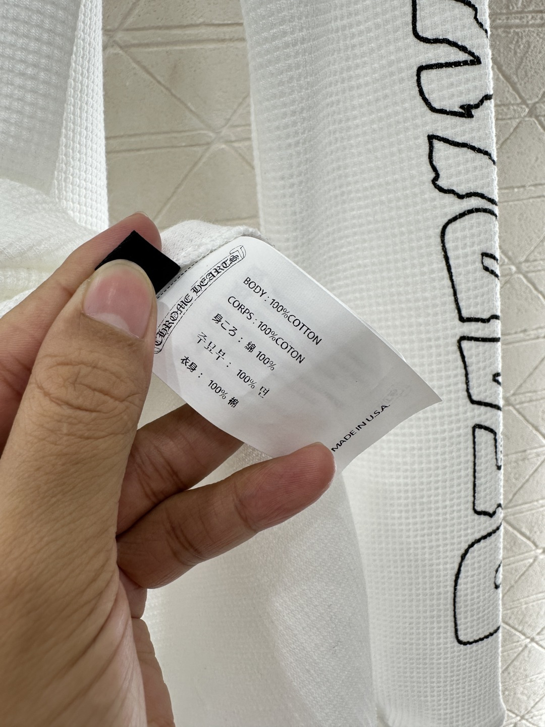 ♥Chrome hear*♥2026新品上架 十字架全棉上衣定制YB斜纹全棉材质，质感细腻，穿搭弹力舒适