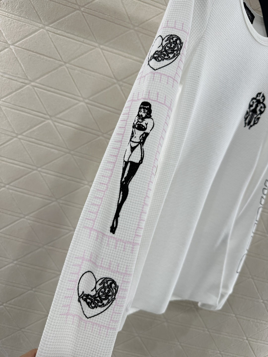 ♥Chrome hear*♥2026新品上架 十字架全棉上衣定制YB斜纹全棉材质，质感细腻，穿搭弹力舒适