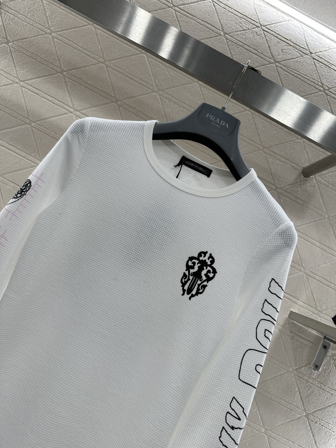 ♥Chrome hear*♥2026新品上架 十字架全棉上衣定制YB斜纹全棉材质，质感细腻，穿搭弹力舒适