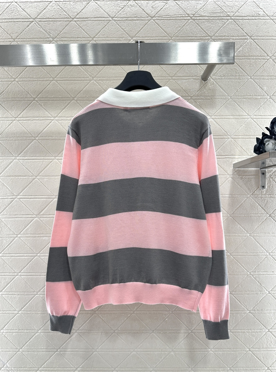 ♥Dio*♥2026新品上架 针织条纹𝑝𝑜𝑙𝑜长袖定制YB全棉纱线织造，密度细针织造，软糯质地，舒适亲肤