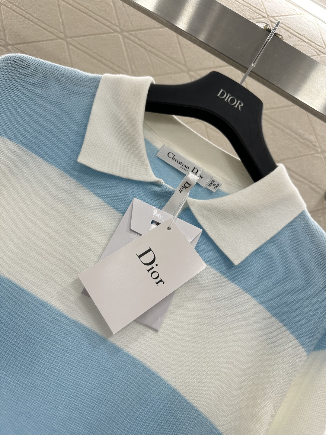 ♥Dio*♥2026新品上架 针织条纹𝑝𝑜𝑙𝑜长袖定制YB全棉纱线织造，密度细针织造，软糯质地，舒适亲肤