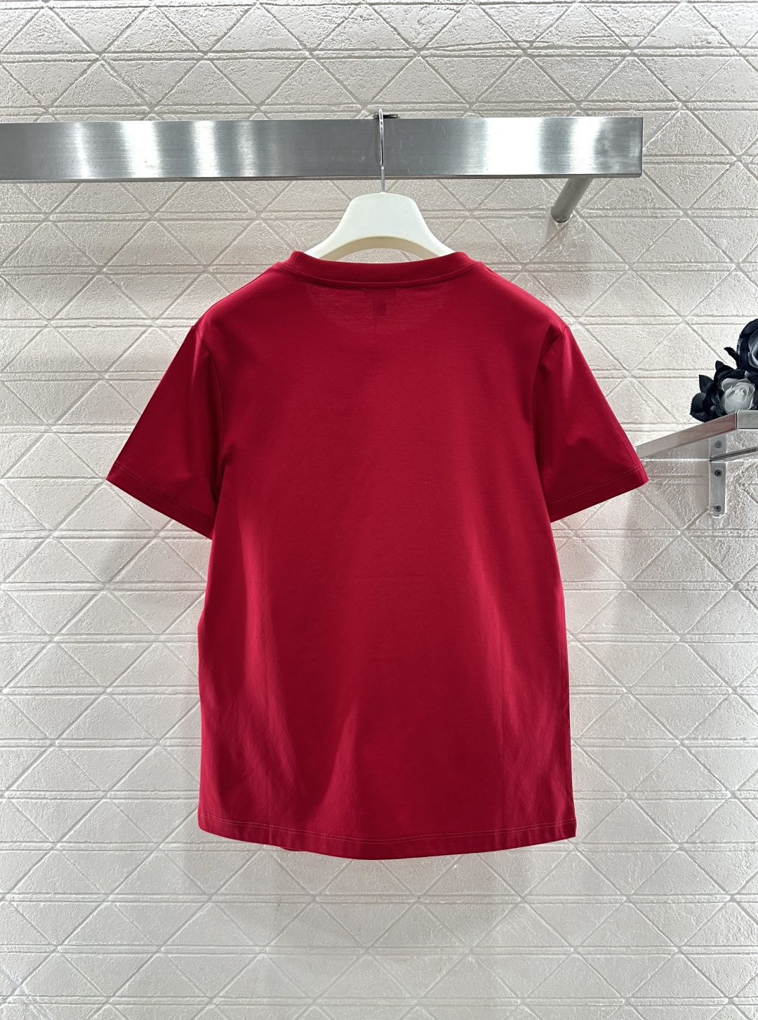 ♥Loew*♥2026新品上架 钉珠图腾徽标𝑇𝑒𝑒定制YB丝光全棉材质，透气舒适，质感十足，常规短袖T恤