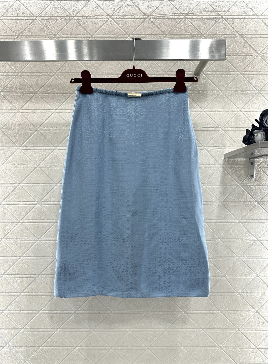 ♥Gucc*♥2026新品上架 提花真丝衬衫半裙套装定制YB进口提花真丝材质，质感光泽，养肤舒适，这套套