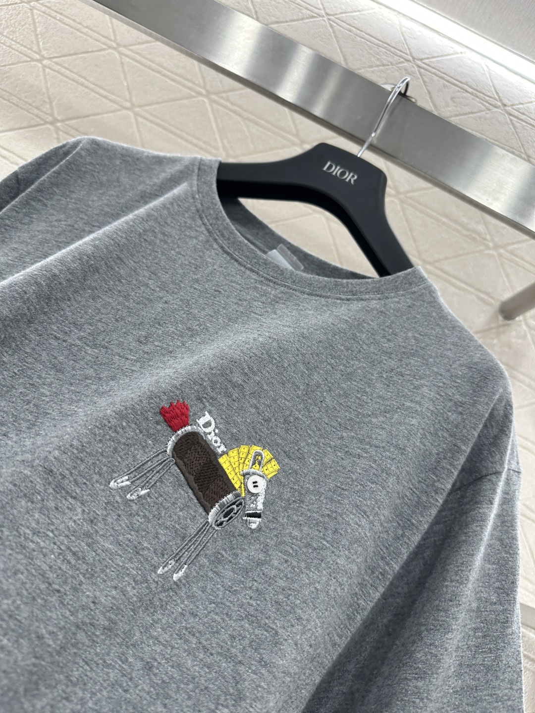 ♥Dio*♥2026新品上架 贺岁圆领刺绣徽标𝑇𝑒𝑒 新年贺岁系列#定制YB原生全棉材质，德国进口机器打