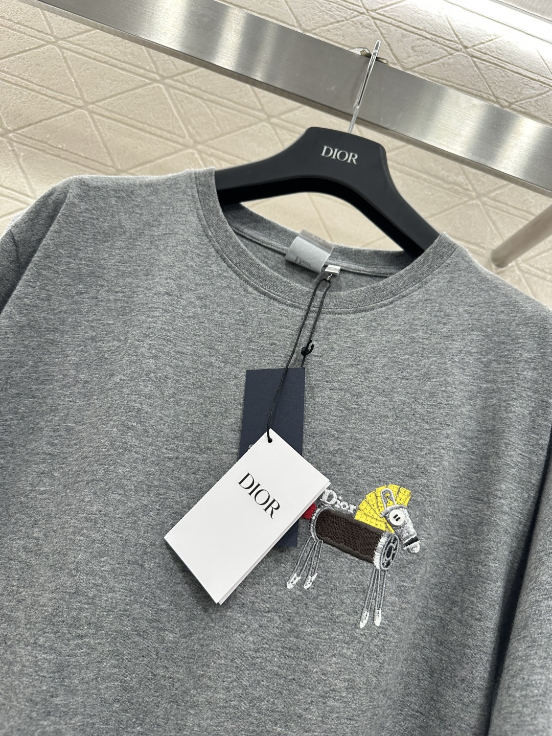 ♥Dio*♥2026新品上架 贺岁圆领刺绣徽标𝑇𝑒𝑒 新年贺岁系列#定制YB原生全棉材质，德国进口机器打