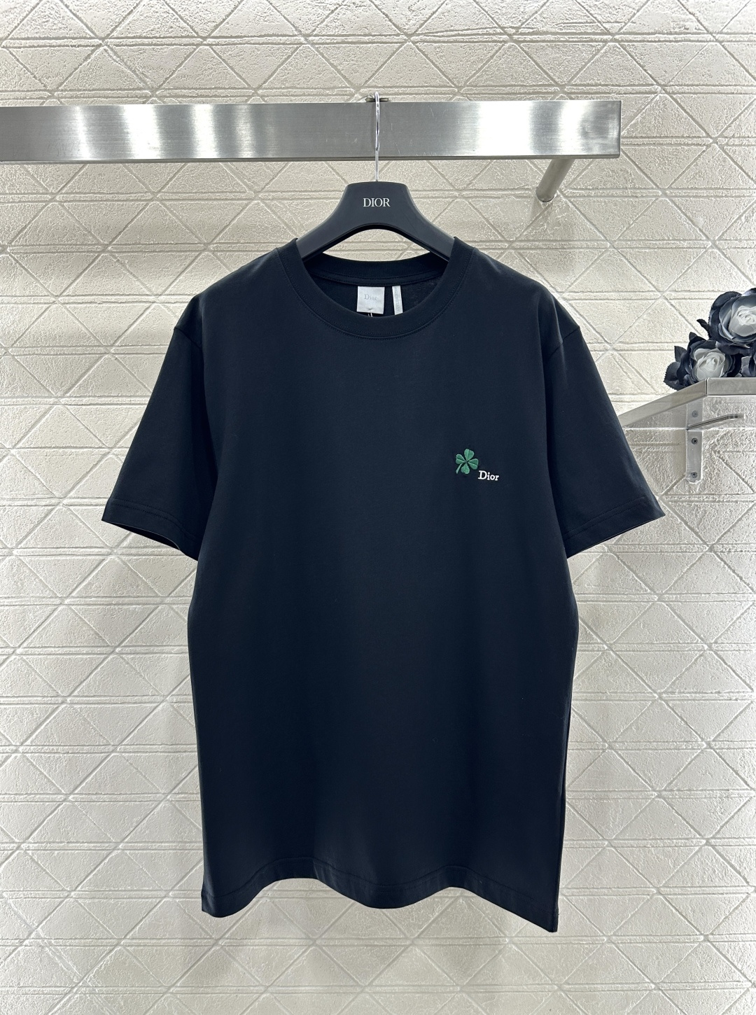 ♥Dio*♥2026新品上架 圆领刺绣徽标𝑇𝑒𝑒定制YB原生全棉材质，德国进口机器打造，超密度处理，质感