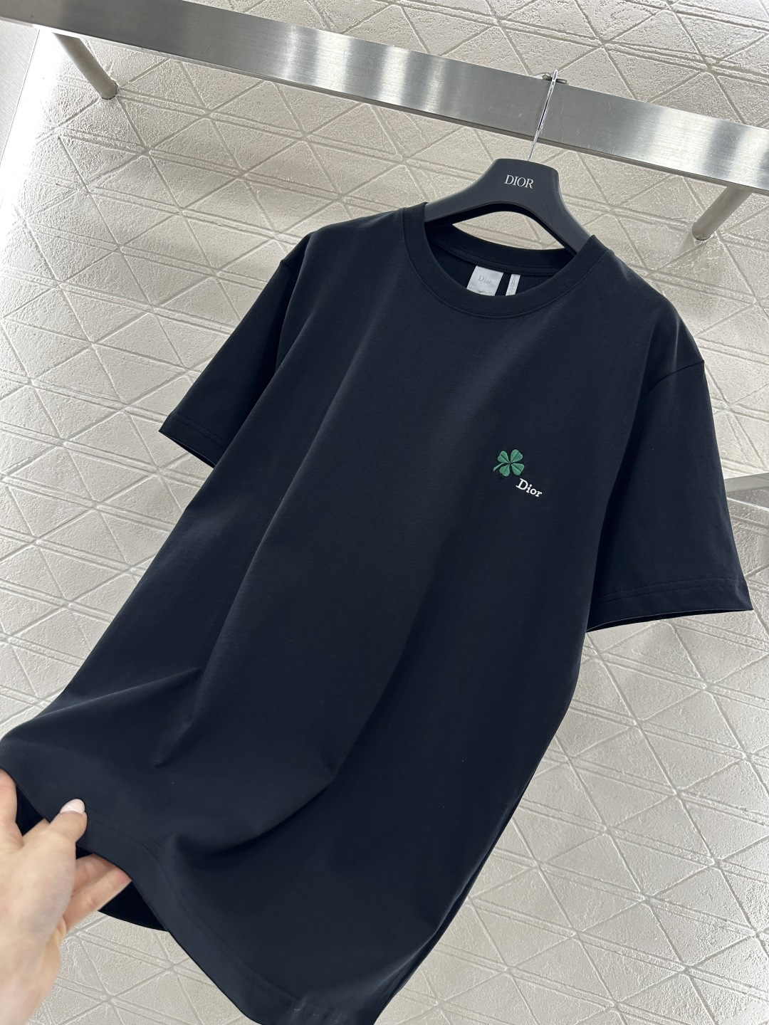 ♥Dio*♥2026新品上架 圆领刺绣徽标𝑇𝑒𝑒定制YB原生全棉材质，德国进口机器打造，超密度处理，质感