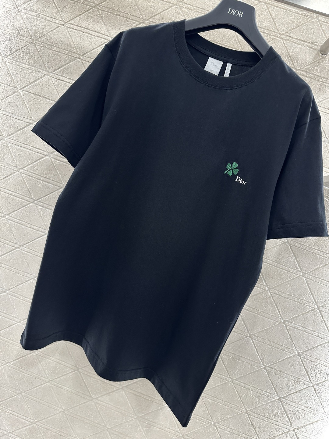 ♥Dio*♥2026新品上架 圆领刺绣徽标𝑇𝑒𝑒定制YB原生全棉材质，德国进口机器打造，超密度处理，质感
