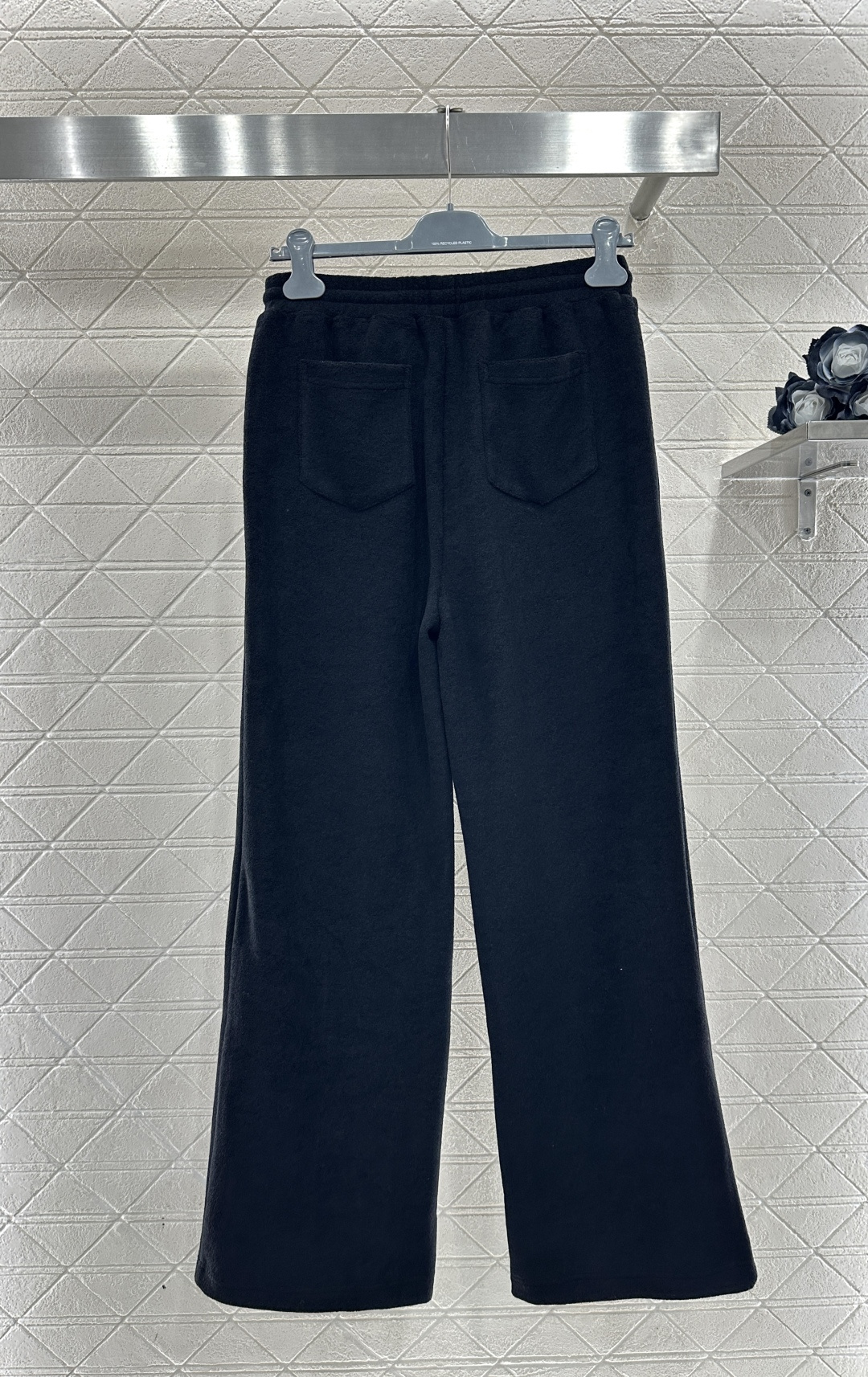 ♥Prad*♥2026新品上架 连帽抽绳外套长裤套装定制YB进口毛呢材质，肌理明显，穿搭舒适，连帽抽绳拉