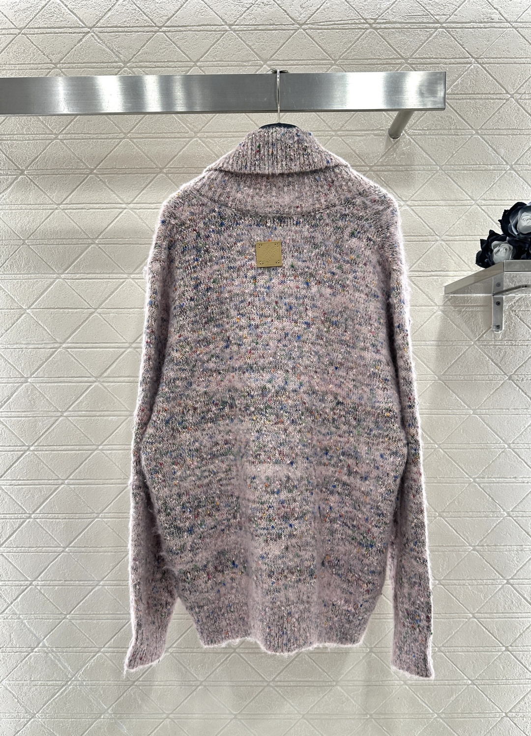 ♥Louis vuitto*♥2026新品上架 彩点廓形针织开衫外套定制YB棉毛纱线织造，质感高级，穿搭