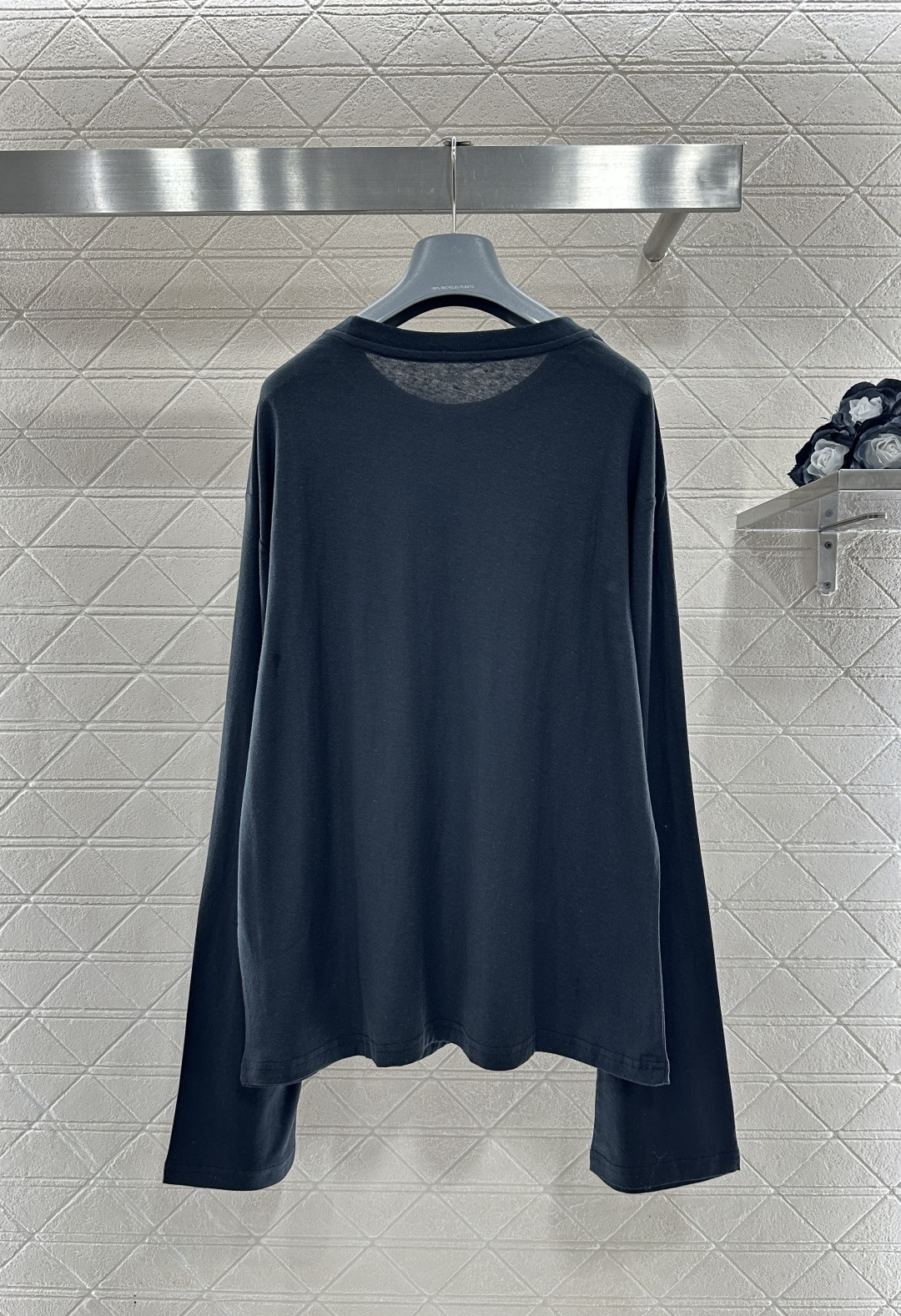 ♥Acne studio*♥2026新品上架 植绒徽标长袖上衣定制YB亚麻棉材质，透气舒适，质感十足，宽