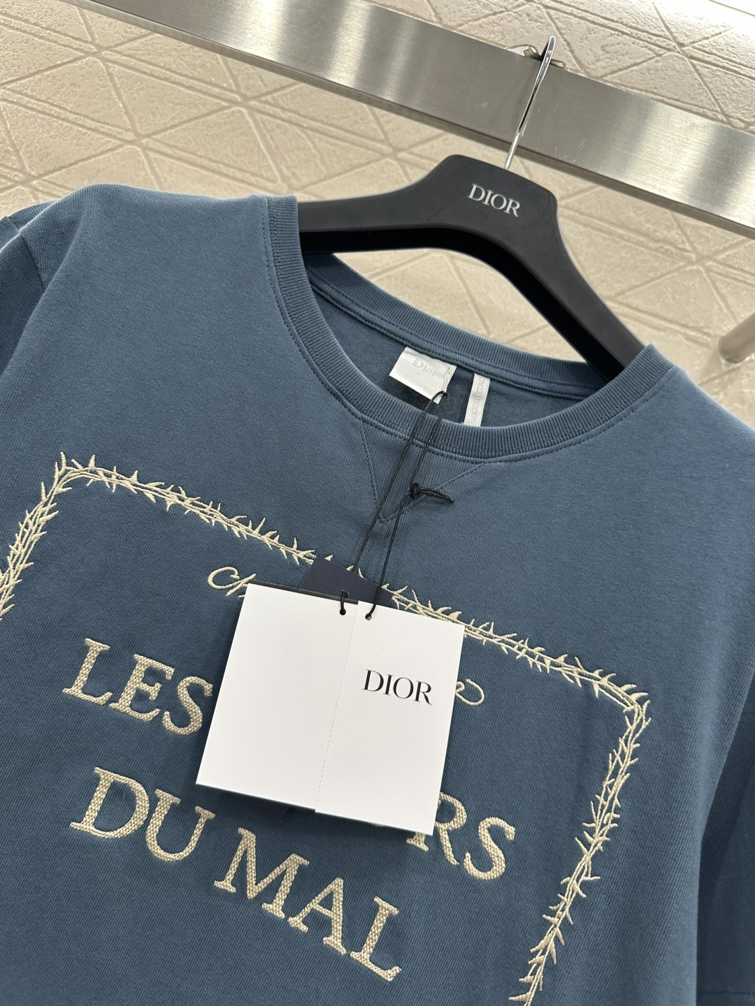 ♥Dio*♥2026新品上架 刺绣圆领徽标𝑇𝑒𝑒定制YB原生全棉材质，柔软亲肤，舒适有型，宽松𝑇恤版型，