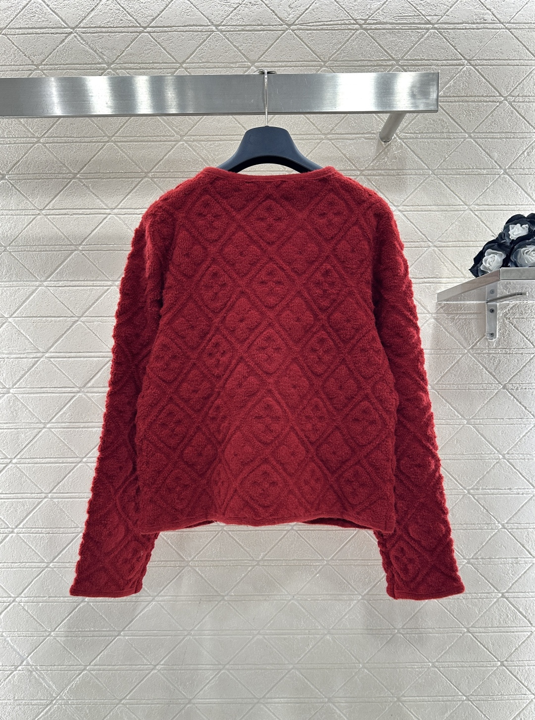 ♥Louis Vuitto*♥2026新品上架 提花针织开衫外套定制YB羊毛纱线织造，提花工艺处理，呈现