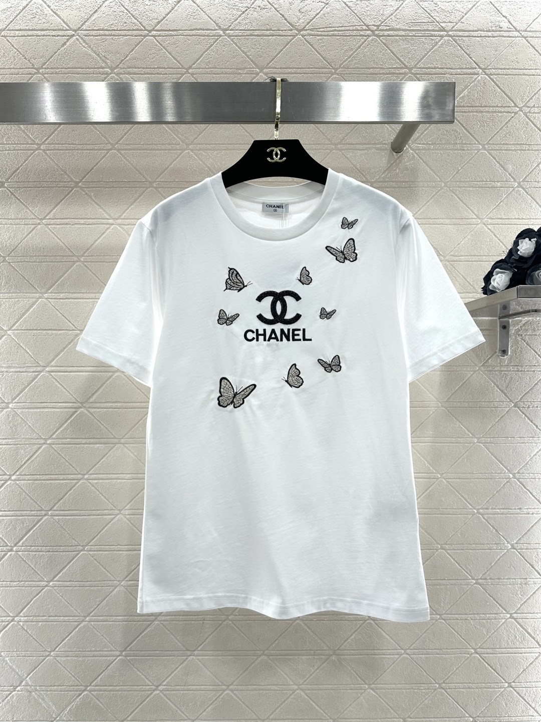 ♥Chane*♥2026新品上架 刺绣字母徽标𝑇𝑒𝑒定制YB丝光全棉材质，透气舒适，质感十足，常规短袖T