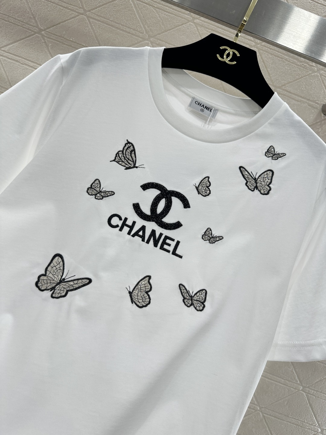♥Chane*♥2026新品上架 刺绣字母徽标𝑇𝑒𝑒定制YB丝光全棉材质，透气舒适，质感十足，常规短袖T